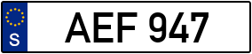 Trailer License Plate